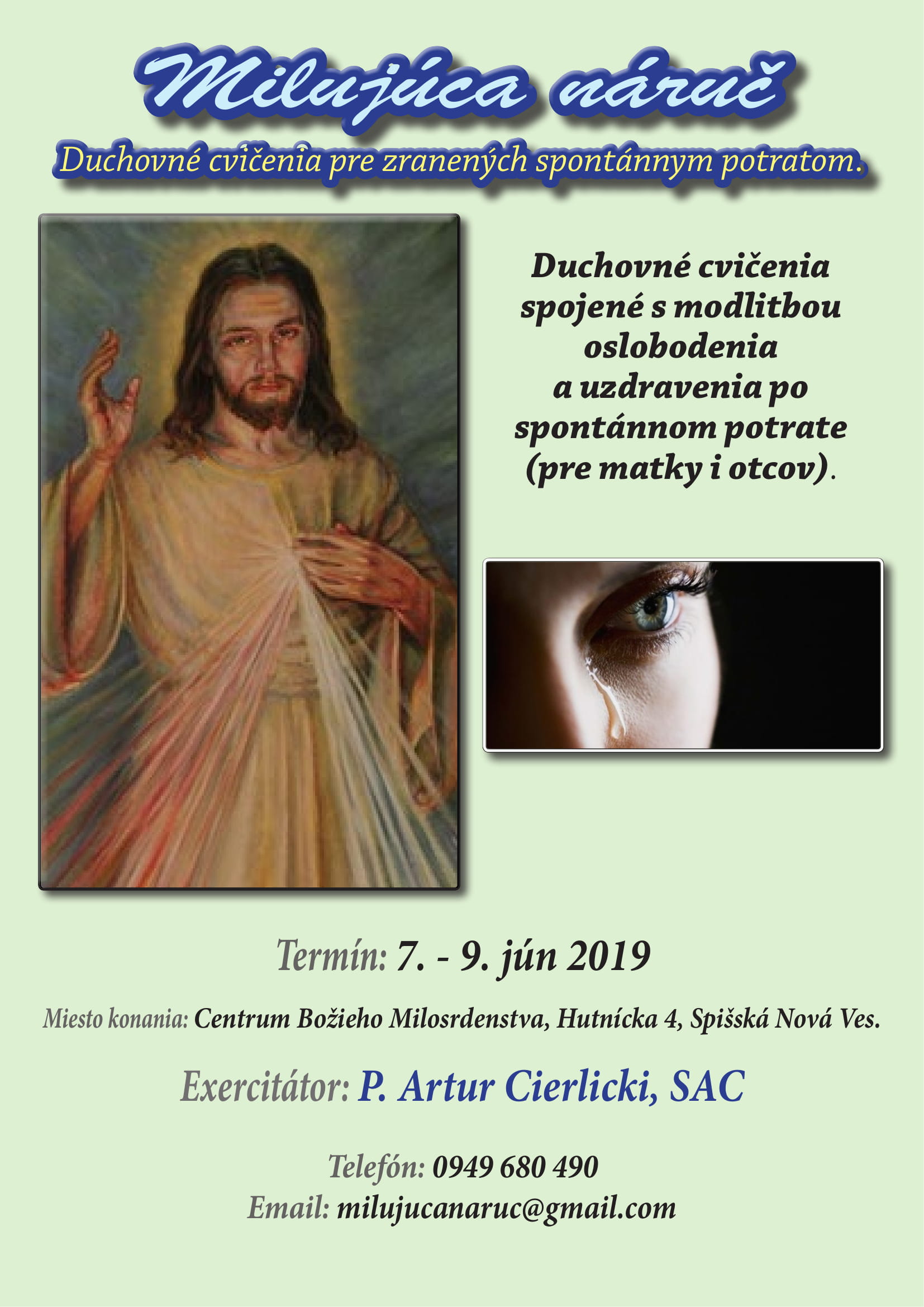 Milujúca náruč - Duchovné cvičenia 7-9 jún 19-1